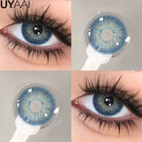 Qfdian  Contact lenses Makeup Color Contacts Lens Colorcon Water Light Cosmetics Blue Eyes Lens Beauty Green Pupils Fashion Eyes