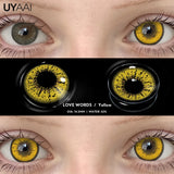 Qfdian  Cosplay Lenses Makeup Colored Pupil White Lenses Hallowen Contact Lenses Cosmetics Eye Contacts Black Lens Women Cosplay