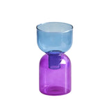 Qfdian  2pc Set Mini Vases Terrarium Hydroponic Plant Pot Glass Vase Wedding Flowers Candle Holders Decor Avocado Glass Growing Bud Vase