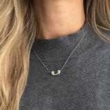 Qfdian  Minimalist U-Shaped Snake Bone Chain Niche Design Collarbone Chain Versatile Commuting Necklace For Women
