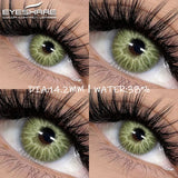 Qfdian Color Contact Lenses for Eyes 2pcs Blue Eye Lenses Green Lenses Beautiful Pupil Yearly Makeup Cosmetic Eye Contact Lens