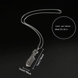 Qfdian  Retro hip-hop dragon phoenix multifunctional practical comb pendant, couple necklace jewelry, punk new gothic party gift