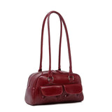 Qfdian Fashion Armpit Bag, High- Value Versatile Handbag Niche Design Women Tote Shoulder Bag, Retro Pu Leather Purses and Handbags