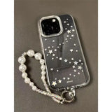 Qfdian  Korean Full Screen Stars Phone Case For iPhone 17Air 16 15 14 13 12 11 Pro ProMax Plus Mini XXS XR XSMAX Anti-drop Glitter Cover