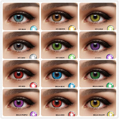 Color Contact Lenses 2pcs Color Lens Eyes Yearly Colored Contacts Cosmetic Eye Contacts Cosplay Anime Accessories Contact Lenses