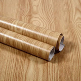 Qfdian 40CM X 1M Thickened Anti Fouling Waterproof Wood Grain Self-adhesive PVC Modern Furniture Decorative Wallpaper
