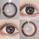 Qfdian Contact Lenses myopia Prescription Lenses With Diopters colored contacts for eyes Cosmetics Beauty Natural Butterfly Color Lens