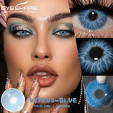 Qfdian 1 Pair Colorful Contact Lenses for Eyes Fashion Blue Eye Lenses Green Lenses Gray Eye Contacts Yearly Lens Eye Contact