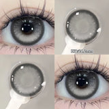 Qfdian  2pcs/pair Cosplay Red Color Contact Lenses for Eyes Fashion Blue Color Contacts Lens Natural pupils Beauty Makeup Lenses