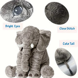 Qfdian 40cm Soft Elephant Plush Toys Cute Elephant Baby Sleeping Pillow Stuffed Animals Best Gifts For Kids Birthday Room Decoration