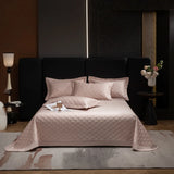 Qfdian 3Pcs Luxury Lyocell Cotton Soft Silky Embossing Quilted Bedspread, Bed Cover, Mattress Topper Coverlet, Bed Sheet, Pillowcases