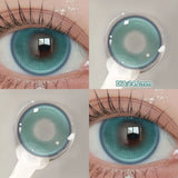 Qfdian  2pcs/pair New Cosplay Contact Lenses for Eyes Makeup Pupils Cosmetics Blue Eye Color Lenses for Myopia Lens 14.2/14.5mm