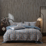 Qfdian  Korean Style Bedding Set Ins Retro Fresh Floral Washed Cotton Four Piece Duvet Set, Student Dormitory Bed Sheet Three Piece Set