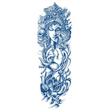Qfdian Full Leg Arm Temporary Herbal Juice Ink Tattoo Stickers Lasting  15 Days Waterproof Tattoo  Animal  Tattoo Stickers for Men Boys