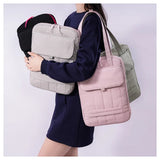 Qfdian  Korean Vintage 15.6 Inch Laptop Bags Streetwear Casual Women's Handbags Y2k Aesthetic All Match Shoulder Underarm Bag Fashion
