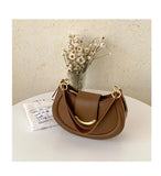 Qfdian 2025 New Y2k Aesthetic Simple Fairy Underarm Bag Women Trendy All Match Top-Handle Bags Vintage Casual Fashion Shoulder Handbags