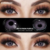 Qfdian  1 pair Colored Lens Natural Korean Contact Lenses Grey Eyes Pupils Cosmetics Fashion Soft Contacts Lens Makeup Lenses