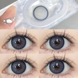 Qfdian 1 Pair Natural Colored Lenses for Eyes withchron baby Black Eyes Contacts Lens Beauty Pupil Yearly Use Fast Shipping