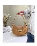 Qfdian 2025 New Y2k Aesthetic Simple Fairy Underarm Bag Women Trendy All Match Top-Handle Bags Vintage Casual Fashion Shoulder Handbags