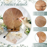 Qfdian  Wedding Challenge Spinning Wheel, Wooden Prize Tabletop Spinner Erasable Raffle Spinning Wheel for Wedding School Home Party