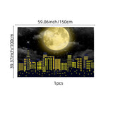 Qfdian  142-Piece Balloon Arch Set, Including Black, Yellow, Gray, Silver Latex Balloons and Black and Silver Foil Balloons, Party Backdrop Banners Available in Various Sizes (Note: Balloons and Backdrop Cloth Need to Be Purc