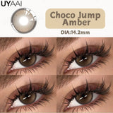 Qfdian  NEW Color Contact Lenses For Eyes Beauty Color Contact Cosmetic Beauty Natural Color Pupils Black Lens Big Eyes Green lens