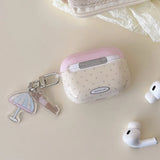 Qfdian Simple Style Girl Silicone Case For AirPods1 2 For AirPods 3 For AirPods Pro Earphone Accessories Cute Pink Umbrella Dog Pendant