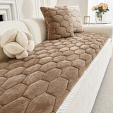 Qfdian  Thick Sofa Cover Cloth One-piece Laying Straight Row Anti Slip and Anti Cat Scratch Sofa Cushion Cover Autumn and Winter Styles