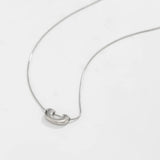 Qfdian  Minimalist U-Shaped Snake Bone Chain Niche Design Collarbone Chain Versatile Commuting Necklace For Women