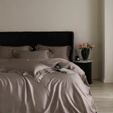 Qfdian 4Pcs Luxury Embroidery 1000TC Lyocell Eucalyptus Fiber Soft Silky Bedding Set Duvet Cover Set Bed Sheet/Fitted Sheet Pillowcases