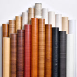 Qfdian 40CM X 1M Thickened Anti Fouling Waterproof Wood Grain Self-adhesive PVC Modern Furniture Decorative Wallpaper