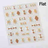 Qfdian 1pcs White 5D Pearl Lace Wave Lines Nail Art Stickers Elegant Exquisite Nail Decoration Decals DIY Self Adhesive Transfer Slider