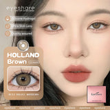Qfdian Colorful Contact Lenses for Eyes 1pair Fashion Blue Eye Contacts Brown Lenses Gray Pupils Yearly Cosmetic Green Lenses