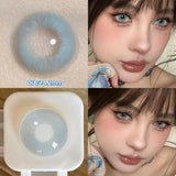Qfdian  2PCS Gilding Prescription Contact Lenses Cosmetics Eye Color Lenses Fashion Pupils Myopia Colored Contact Lenses Violet