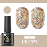 Qfdian 7ml Crystal Jelly Nude Rubber Base Gel Transparent Semi-permanent Varnish UV LED Construction Gel Nail Art Manicure