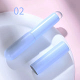 Qfdian Nail Art Silicone Applicator Sticks Chrome Pigment Dust Applying Manicure Tool Easy-Daub Pigment Silicone Nail Brushes