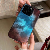 Qfdian Korea Advanced Feeling IMD Mobile Phone Back Cover Fall Protection Case for iPhone 16 15 14 13 12 Pro Max Soft Silicone Bumper