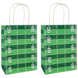 Qfdian  12 Pieces Gift Bags with Handle, Paper Treat Candy Bag Glow in The Dark Favor Bags For Glow Theme Party Decoration Supplies
