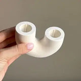 Qfdian  Nortic Double Candlestick Holder Modern Wedding Table Decor Candle Holder Home Wedding Decor Desktop Ornament Best Gift