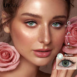 Qfdian  NEW Colored Contact Lenses Natual Pupils Gray Contacts Lenses Green Pupils Women Makeup Blue Pupils Cosmetic Black Lenses