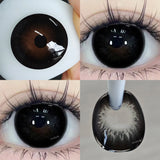 Qfdian  1 Pair Purple Beauty Colored contact lenses For Eyes Halloween Makeup Lens Pupils Fashion Big Eye Lenses Myopia Lenses