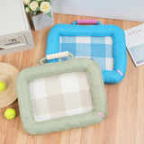 Qfdian  Portable Summer Cooling Removable Washable Pet Bed Mat Dog Cat Cushion for Sleeping Breathable Comfortable and Durable Daily Use