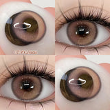 Qfdian  Blue Contact Lenses for Eyes Fashion Color Pupils Beauty Green Lenses Natural Eye Color Lenses for Myopia 1 Pair Cosplay