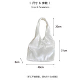Qfdian  Korean Elegant Y2k Aesthetic Chic Shoulder Handbags Glossy Tender Fairy Underarm Bag Trendy Fashion Casual Women Shopping Bags