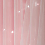 Qfdian  Self-Adhesive No-Drill Curtain, New Arrival Drapery Fabric Shade Combo, Blackout Cloth For Bedroom Window, Magic Tape For Rental