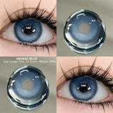Qfdian  2pcs Colored Contact Lenses Brown Eyes Lenses Gray Lenses Blue Pupils Natural Eye Lens Colored Contacts Eye Cosmetics