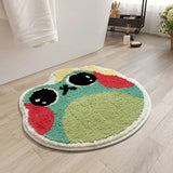 Qfdian  Creative Cute Bath Mat Shell/flower/Halloween Pumpkin/frog Shape Bathroom Decorative Area Rugs Water Absorbent Anti-slip Mats