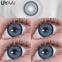 UYAAI Color Contact Lenses for Eyes Korean Lens Natural Big Eye Lenses Brown Lenses Blue Eye Contact Green Color Lens Eye