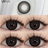 Qfdian  Beauty Color Contact Lenses Makeup Blue Lens Black Big Eye Lenses Color Contact Lenses Brown Natural Contact Lenses