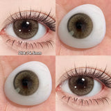 Qfdian  1 Pair(2pcs) Colored Contact Lenses For Eyes Fashion Natural Brown Lenses Myopia Lenses with Diopters Degree Green Eye L